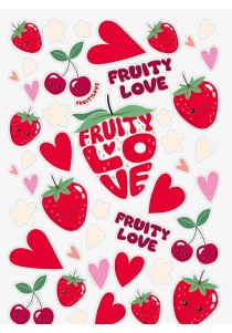 Fruity love τετράδιο ζωγραφικής και αυτοκόλλητα