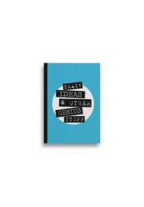 Σημειωματάριο α5 δετό ριγέ 50φ slogan