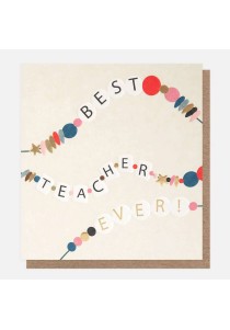 Κάρτα ευχών για τον δάσκαλο -α  Best teacher ever Κάρτα ευχών για τον δάσκαλο -α  Best teacher ever