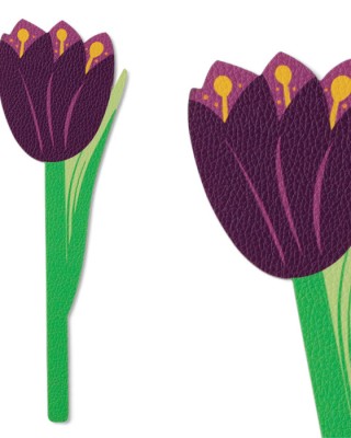 Σελιδοδείκτης Bookaroo- Purple Tulip