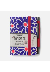 Σημειωματάριο A7 If Bookaroo με στυλό - Pink & Purple Daisy
