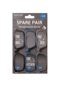Γυαλιά Πρεσβυωπίας Σετ 3 Τεμ ΙF Spare Pair ''+2,0'' ( Μπλε, Γκρι, Μαύρο)