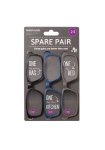 Γυαλιά Πρεσβυωπίας Σετ 3 Τεμ ΙF Spare Pair +2,5 -Mπλέ Γκρί Μαύρο