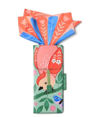 Θήκη γυαλιών με πανάκι Bookaroo- Bird Tail