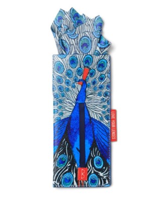 Θήκη γυαλιών με πανάκι Bookaroo- Peacock