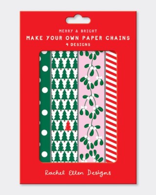 Χάρτινες αλυσίδες Rachel Ellen Designs - Christmas Trees/Mistletoe/Spots & Stripes