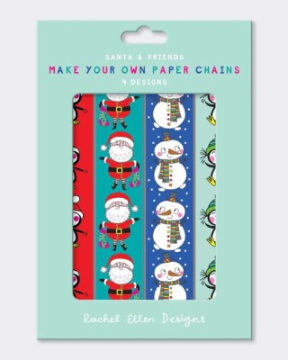 Χάρτινες αλυσίδες Rachel Ellen Designs - Santa/Penguins/Snowmen