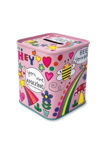 Μεταλλικός κουμπαράς R.E.D- Treat Fund/Bee Yourself