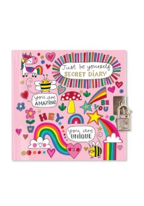 Σημειωματάριο με κλειδαριά R.E.D- Unicorns, Rainbows & Bees/Just Be Yourself