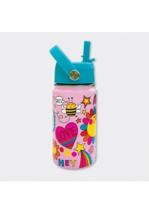 ΠΑΓΟΥΡΙ ΜΕΤΑΛΛΙΚΟ R.E.D. Stainless Steel Water Bottle - Bee Happy