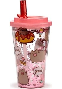 Puckator Pusheen Παιδικό Ποτήρι Πλαστικό BPA Free Ροζ 500ml