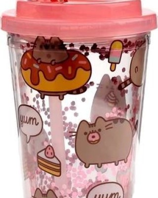 Puckator Pusheen Παιδικό Ποτήρι Πλαστικό BPA Free Ροζ 500ml