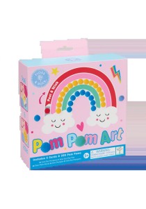 Rainbow Fairy Pom Pom Art Floss & Rock