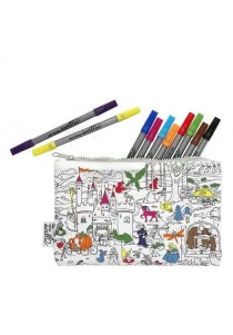 Κασετίνα Υφασμάτινη Χρωματισμού Eat Sleep Doodle Fairytales and Legends