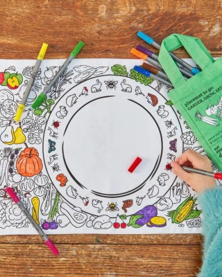 Σουπλά Χρωματισμού Eat Sleep Doodle garden, grow,eat