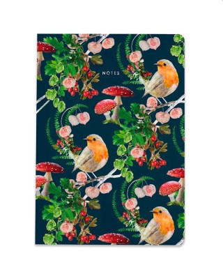 Winter Robin Luxury Notebook by Lola Design