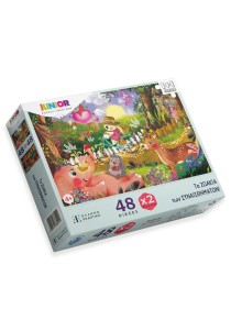 Παζλ 1+1 48τμχ Τα ζωάκια των συναισθημάτων!