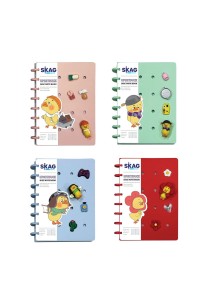 Τετράδιο με αφρώδες εξώφυλλο και collect pins - Upset duck