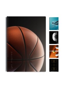 Τετράδιο σπιράλ Skag Sporty life Β5 - 3 θεμάτων