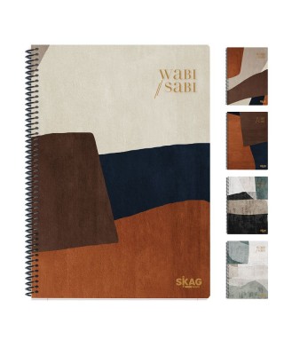 Τετράδιο σπιράλ Skag Wabi Sabi Β5 - 2 θεμάτων