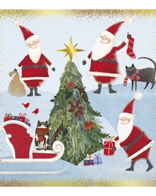 Χριστουγεννιάτικη κάρτα 13.5*13.5cm