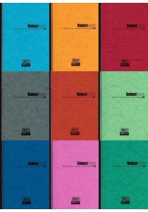 Τετράδιο σπιράλ 3 θεμάτων Select salko paper 17x25 σε διάφορα χρώματα