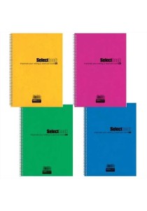 Τετράδιο σπιράλ 2 θεμάτων Select salko paper Α4 σε διάφορα χρώματα