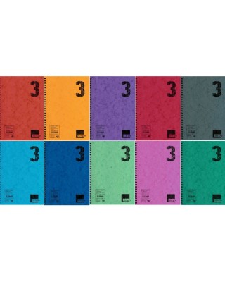 Τετράδιο σπιράλ ριγέ A & G Paper Simple 3 θέματα