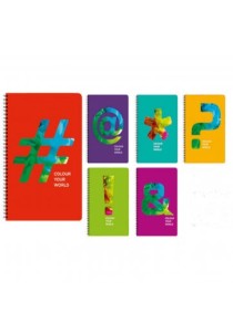 Τετράδιο Colour Your World Σπιράλ Α4 2 Θεμάτων