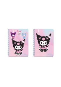 Τετράδιο Σπιράλ 2 θεμάτων Kuromi