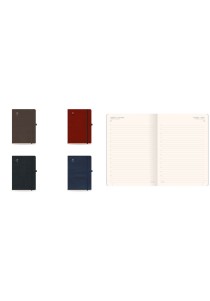 Ημερήσιο ημερολόγιο 2026 The Writing Fields Leather 14x21 cm - Μαύρο