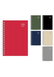 Ημερήσιο ημερολόγιο 2026 The Writing Fields Spiral 17*24cm.