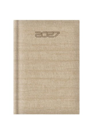 Ημερολόγιο εβδομαδιαίο 2027 17,2x24 Kashmir classic άμμου