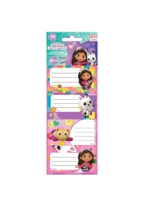 Σχολικές Ετικέτες Gabby's Dollhouse 20τεμ.