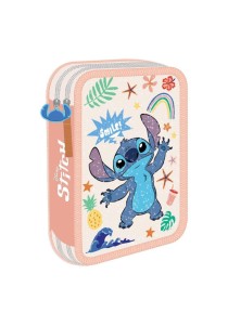 Lilo & Stitch Κασετίνα Διπλή Γεμάτη Smile