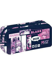 Must Team Energy Κασετίνα Βαρελάκι Διπλή Anime Girl