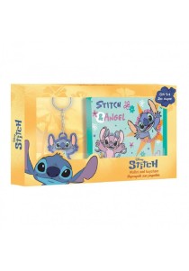 Πορτοφόλι με Μπρελόκ Disney Stitch Σετ Δώρου
