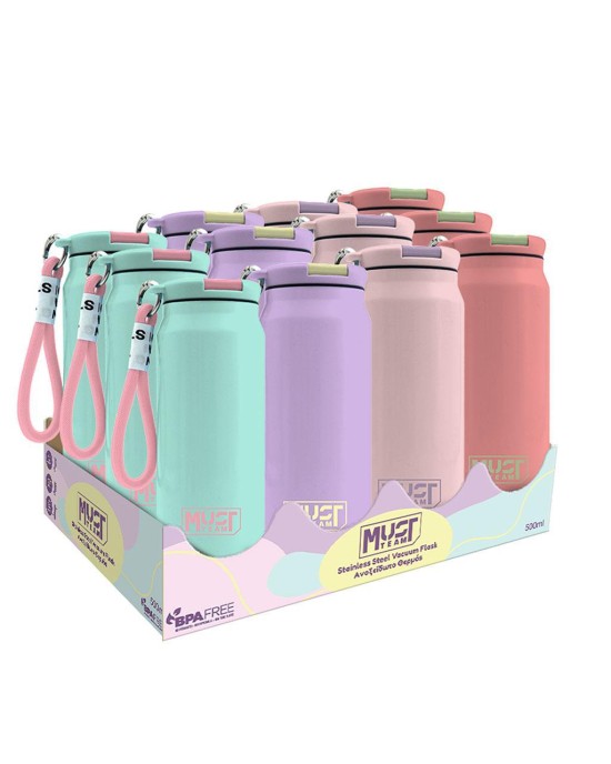 Θερμός Ανοξείδωτο Must Team Παστέλ 500 ml 