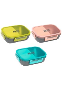 Φαγητοδοχείο Must Team 1100ml PP Πλαστικό με κουτάλι 21,7x16,5x6,2 εκ. σε 3 Χρώματα