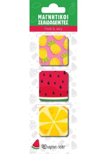 Σετ μαγνητικοί σελιδοδείκτες Χάρτινη Πόλη - Fresh & Juicy