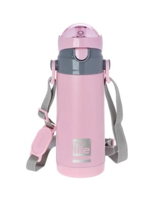 Ecolife ανοξείδωτο παγούρι kids thermos 400ml pink