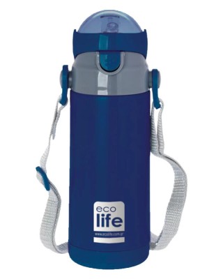 Παγούρι Θερμός Ecolife Kids 400ML Μπλε (Navy Blue)