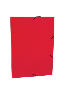 Κουτί Αρχειοθέτησης Πλαστικό PVC 4cm με Λάστιχο Κόκκινο