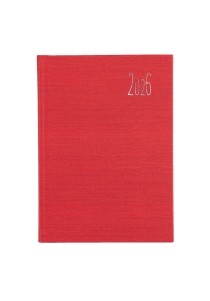 Ημερήσιο ημερολόγιο 2026, 17,5*21εκ. - Κόκκινο 