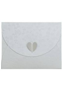 Ευχετήρια κάρτα φάκελος -Ivory