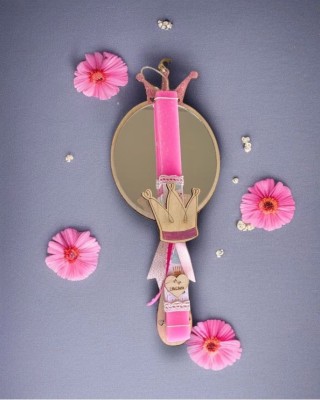 Λαμπάδα καθρεφτάκι Πριγκίπισσας