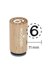 Ξύλινη mini σφραγίδα Νο 6-9
