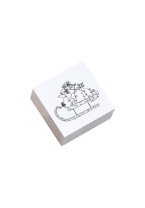 COLOP Arts & Crafts May & Berry Stamp – Sledges (white) 45x45mm
