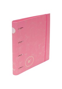 Κλασέρ 4 Κρίκων Με Διαχωριστικά Α4 B'LOG Laces Pink Ancor