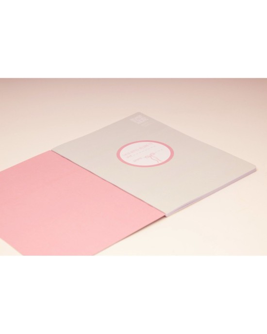 Τετράδιο Καρφίτσα B'LOG Laces Pink A4 48 φύλλων Ancor